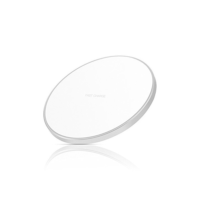 Electronic Limxems Cargador Inalámbrico 10W Qi Wireless Carga Rápida Quick Charger -Blanco