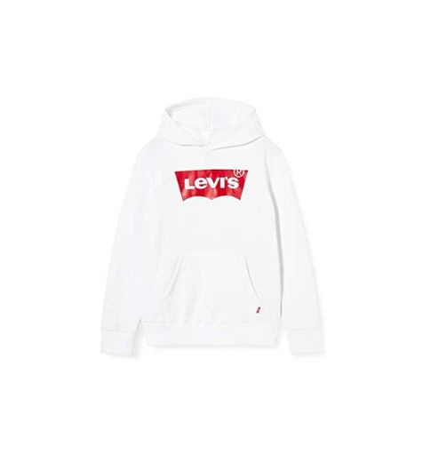 Levi's Kids Lvb Batwing Screenprint Hoodie Sudadera Niños White 10 años