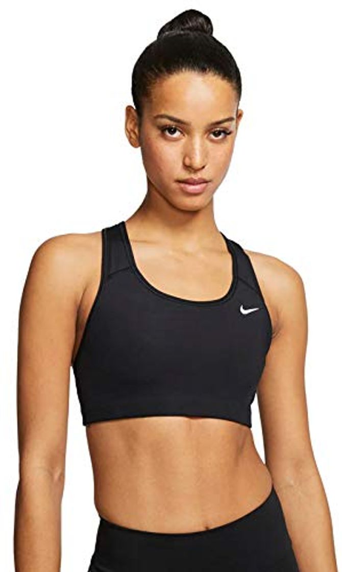 Social NIKE Med Non Pad Bra Sujetador de Deporte, Mujer, Black/