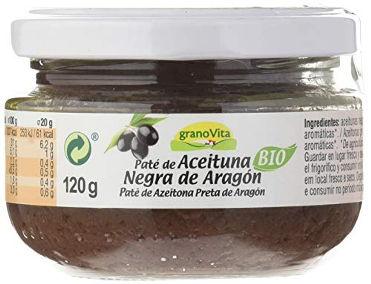 Granovita Pate De Aceitunas Negras Bio 125 Gr Envase De 125 Gramos Granovita 100 g