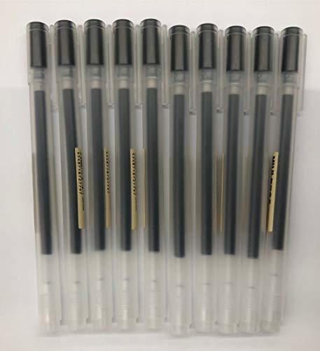 Bolígrafo MoMa MUJI de tinta de gel, 0,38 mm, color negro