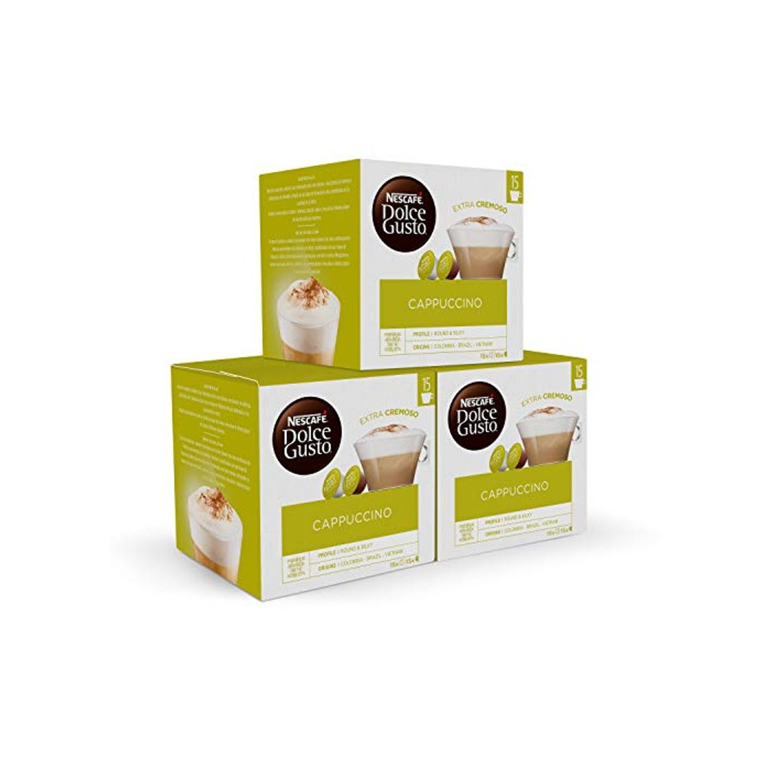 Productos Nescafé Dolce Gusto Cappuccino, Café Gourmand - 90 cápsulas