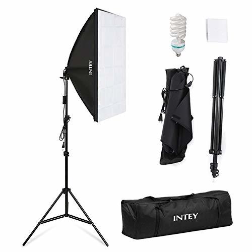 Social Intey Softbox Iluminacion Kit Fotografia con Luz Continua Ventana de Luz 50x70cm