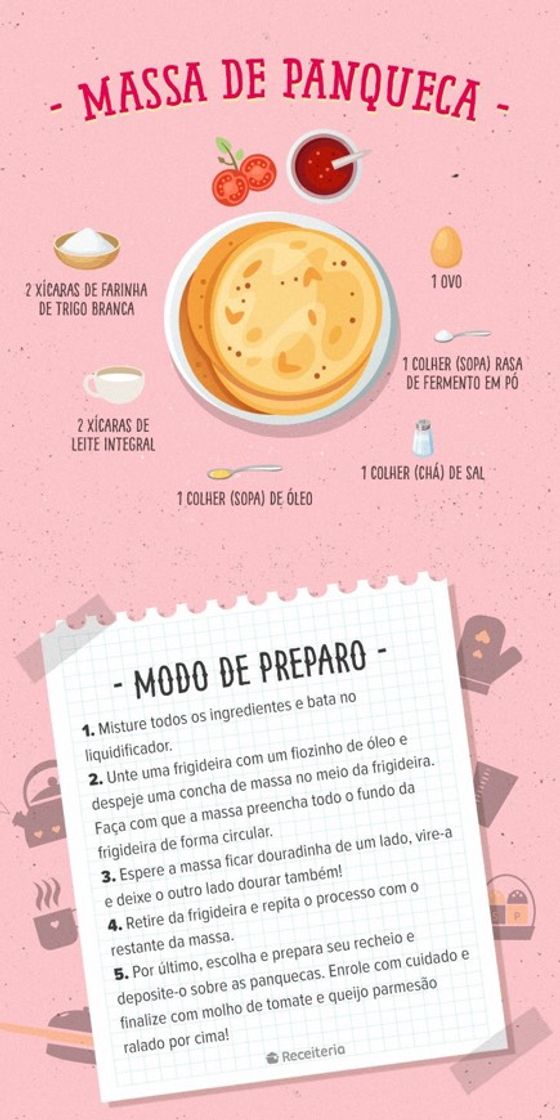 Moda Receita massa de panqueca 🥞 