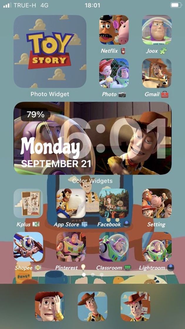 Moda Decoração IOS toy story 🎡