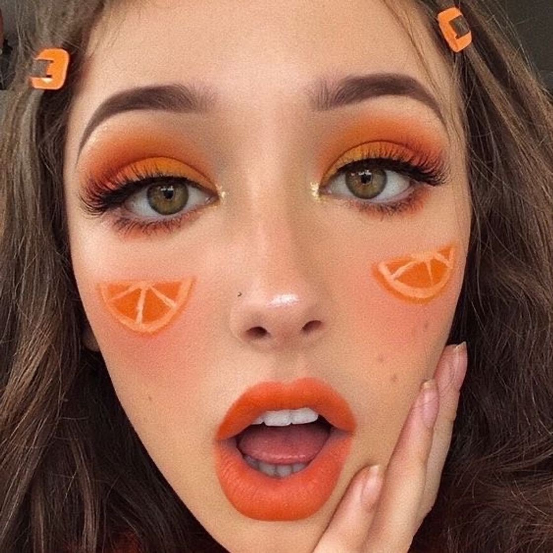 Moda Make de laranja fofa ✨🍊✨