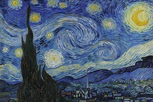 Póster Starry Night/La Noche estrellada (91,5cm x 61cm)