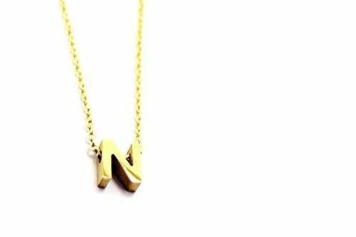 Anartxy Collar Chapado en Oro con Inicial Mini