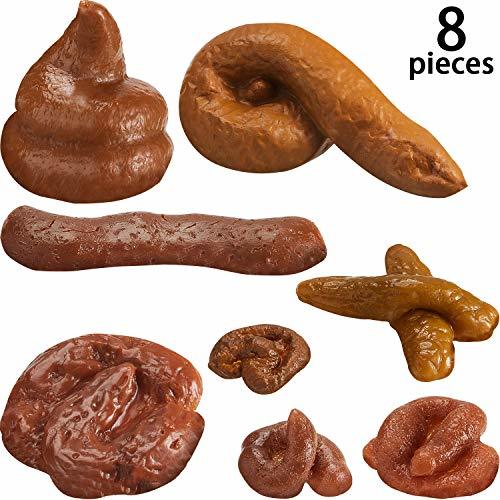 Product 8 Piezas Falso Caca Realista Heces Falso Novedad Flotante Juguetes Falsos Poop