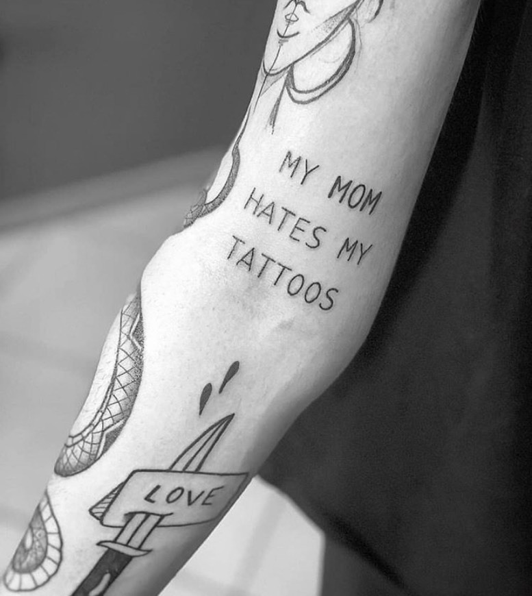 Social Tatuaje divertido 