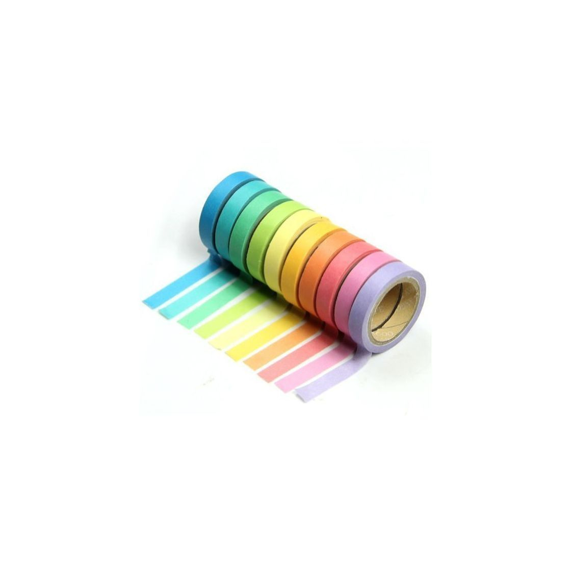 Social 10Rollos Westeng Pegatinas Cintas Decorativas Washi Tape Arco Iris Rollos De Manualidades