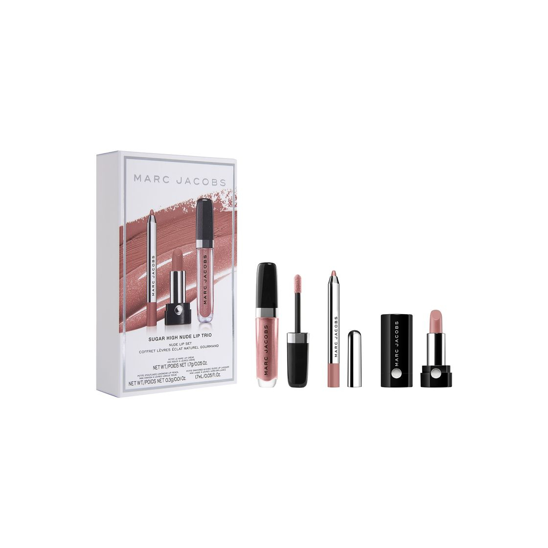 Productos Sugar High Mini Lip Trio - Trío de labiales nudes en formato