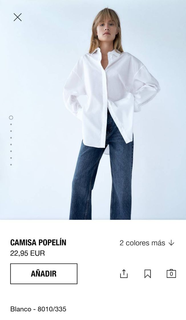 Moda ZARA Official Website camisa básica ✌