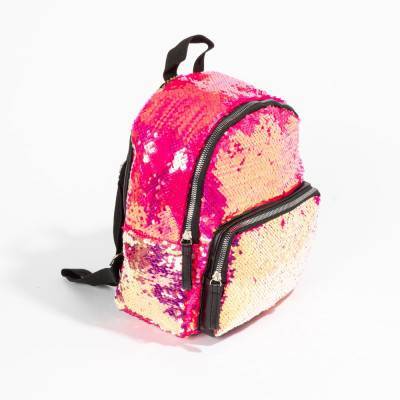 Producto Mochila lentejuelas rosa