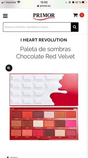 PALETA SOMBRAS RED VELVET