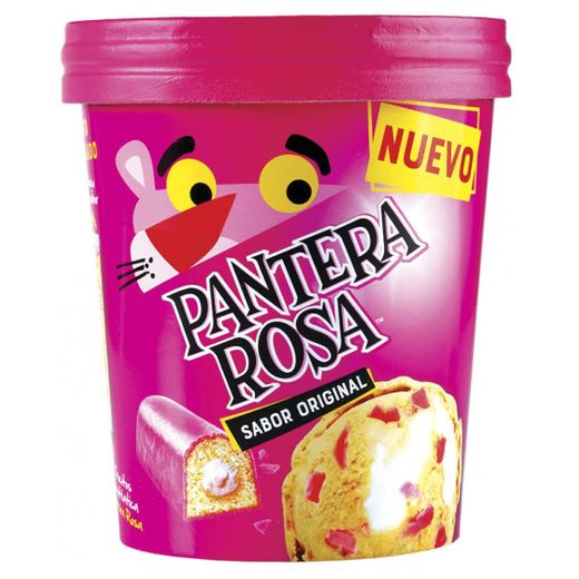 Helado sabor  pantera rosa