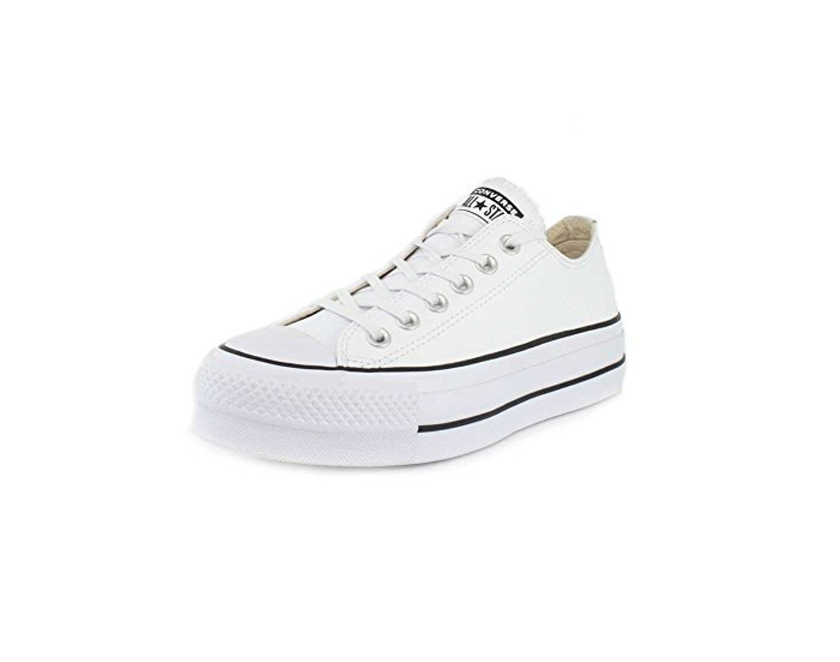 Product Converse Chuck Taylor CTAS Lift Clean Ox, Zapatillas para Mujer, Blanco