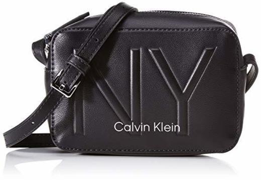 Calvin Klein - Ck Must Psp20 Camerabag Ny, Bolsos bandolera Mujer, Negro
