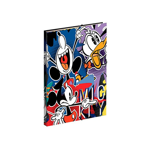 Mickey Mouse- Carpeta A4 con Gomas