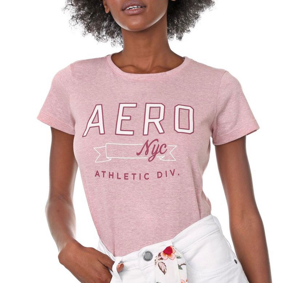 Moda Camiseta AEROPOSTALE rosa 💖