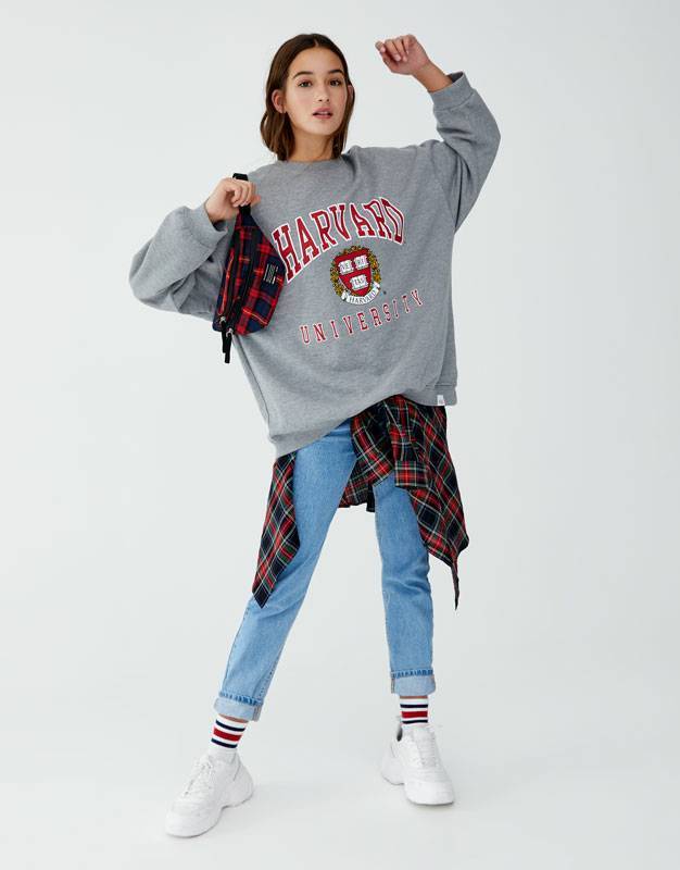Social Sudadera Harvard University Pull and Bear