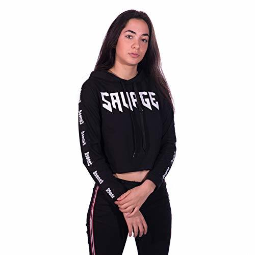Social Savage - Tim Cartes Sudaderas Cortas Mujer