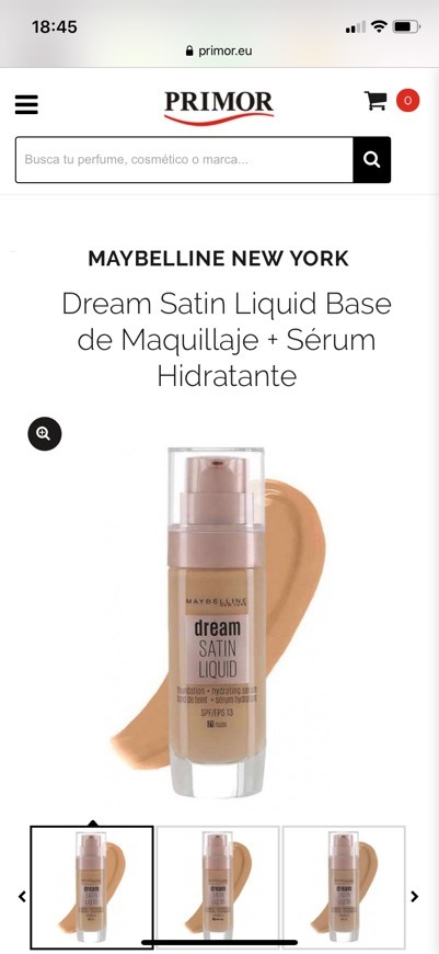 Base Maybelline dream satin liquid