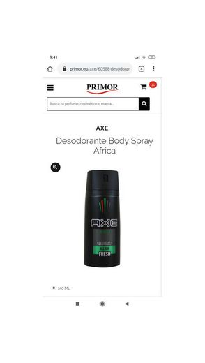 Desodorante Body Spray Africa Axe 