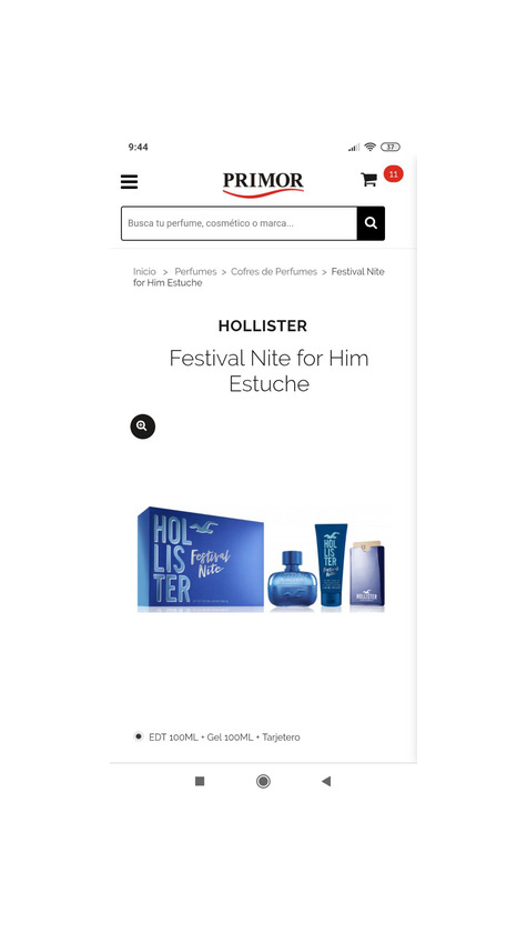 Products Festival Nite for Him Estuche Hollister 