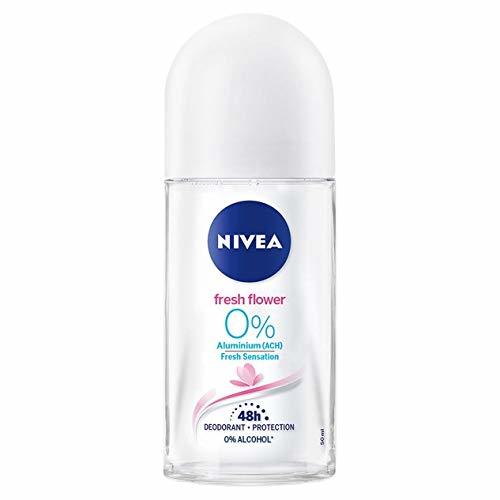 Belleza Nivea Roll On Alu Free Fresh Flower 0% Desodorante Sin Aluminio 50