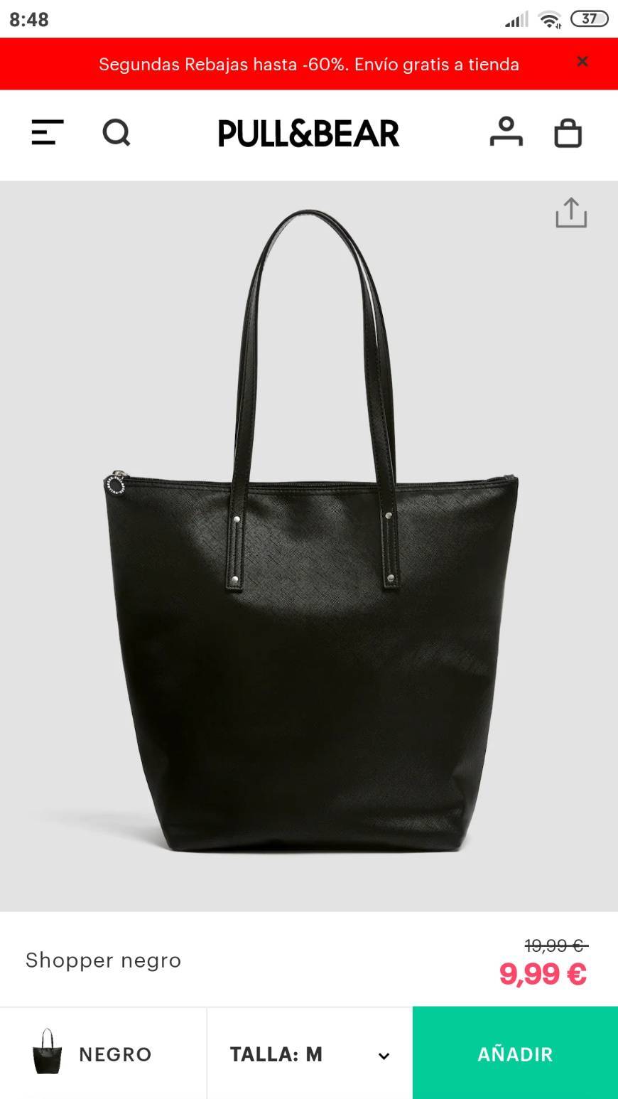 Social Bolso shopper pull&bear