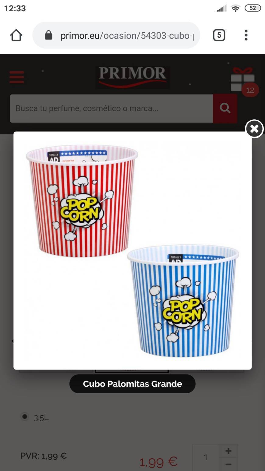 Social Cubo de palomitas