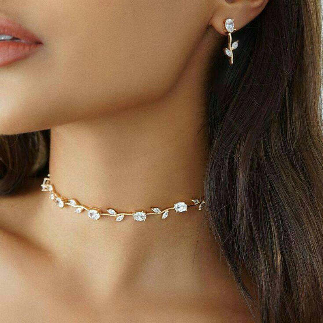 Fashion Valentina Earrings & Choker Set 