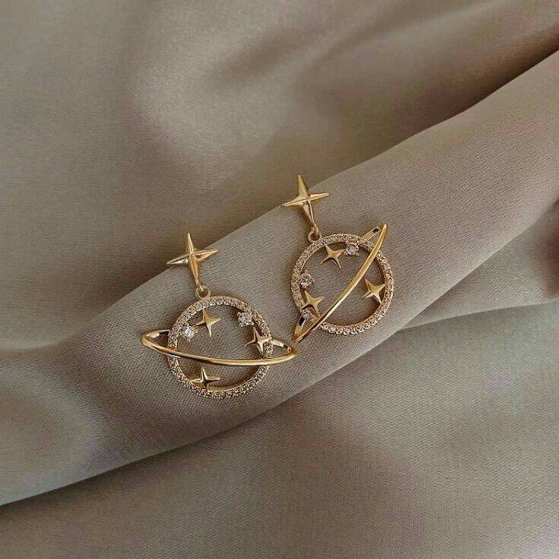 Celestial Crystal Saturn Earrings