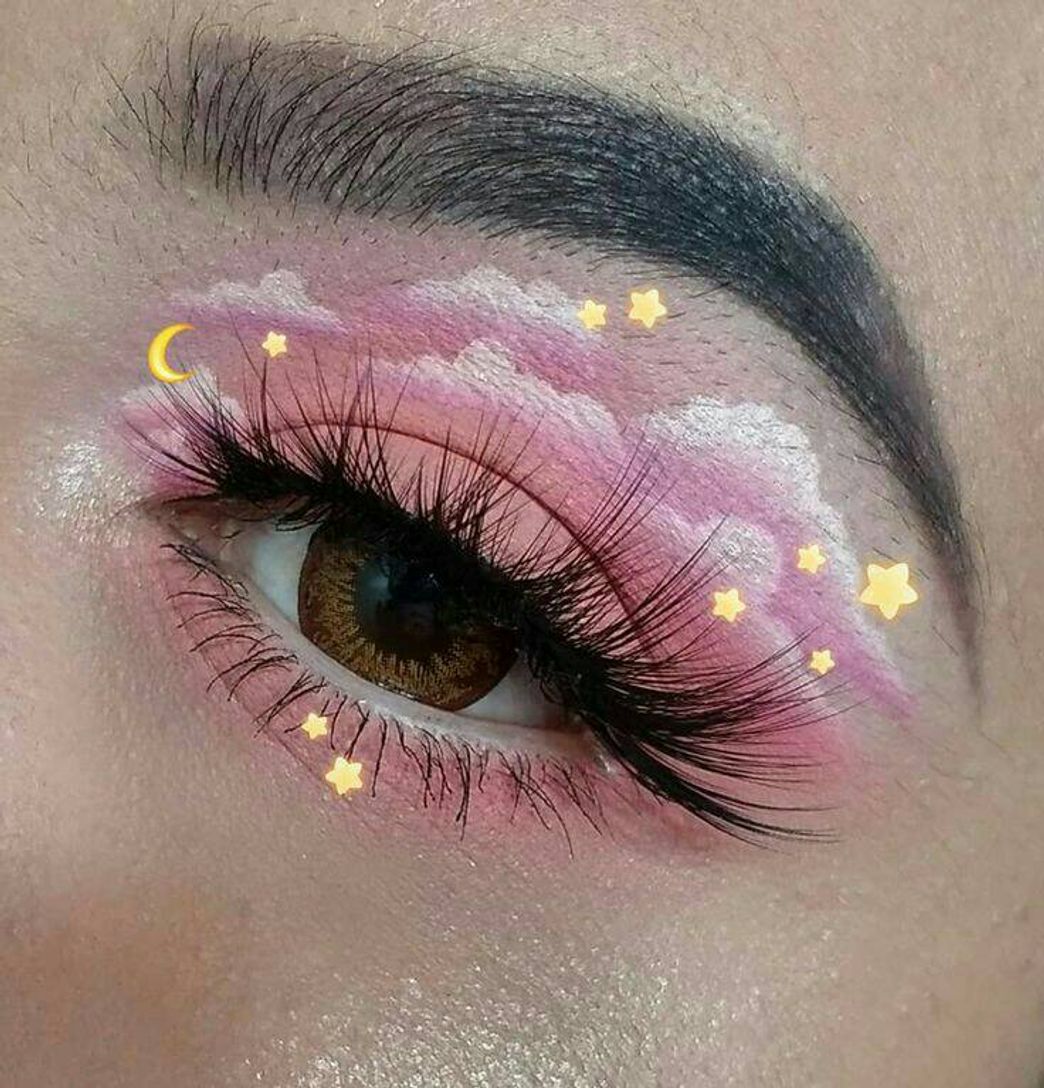 Cute Pink Sky Eye Makeup 