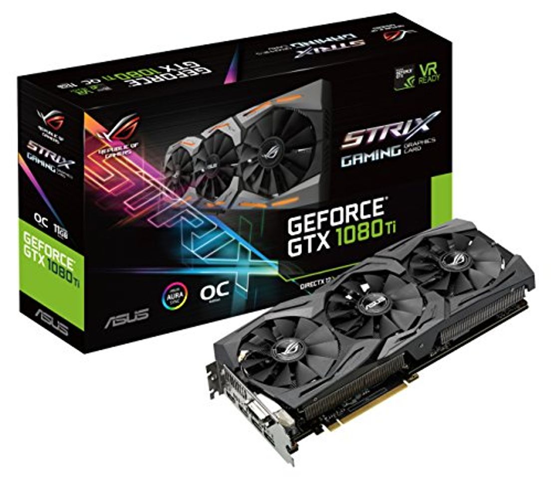 Electronic ASUS ROG STRIX GTX 1080 TI OC - Tarjeta gráfica gaming