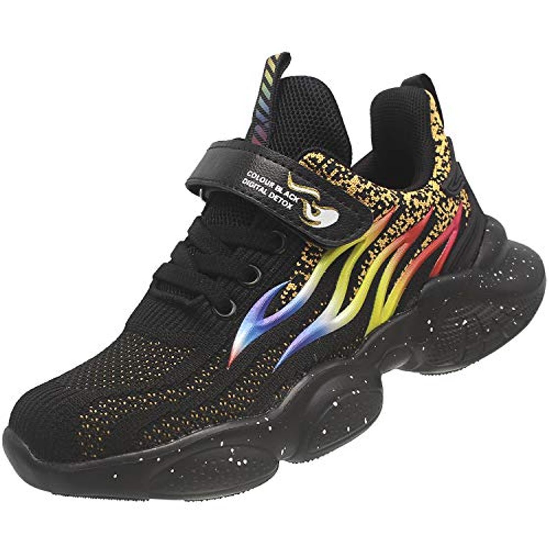 Social KRONJ Zapatillas Deportivos Niños Niñas Zapatos para Correr Transpirables Antideslizante