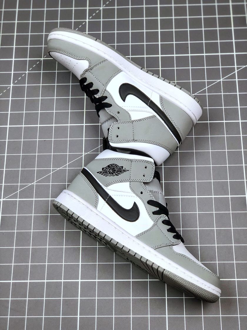 Fashion Jordan 1 Mid Light Smoke Grey (GS) 