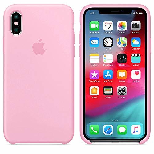 Electrónica Funda Silicona para iPhone XS MAX Silicone Case, Textura Suave, Forro Microfibra