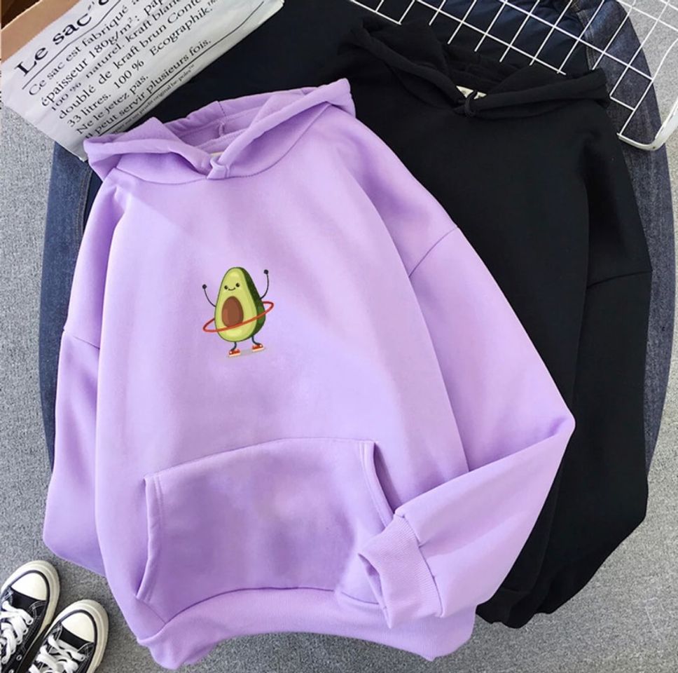 Social Moderna sudadera informal con capucha de aguacate para mujer
