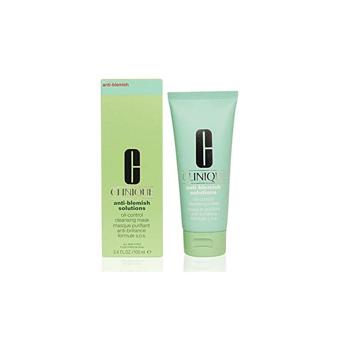 Social Clinique 26183 Máscara Limpiadora de Control de Aceite de Anti-Blemish Solutions 100Ml