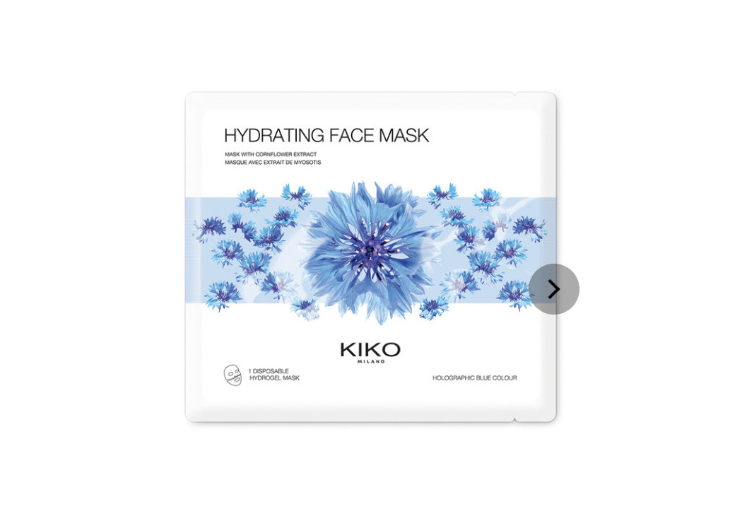 Products Moisturising hydrogel face mask with cornflower extract