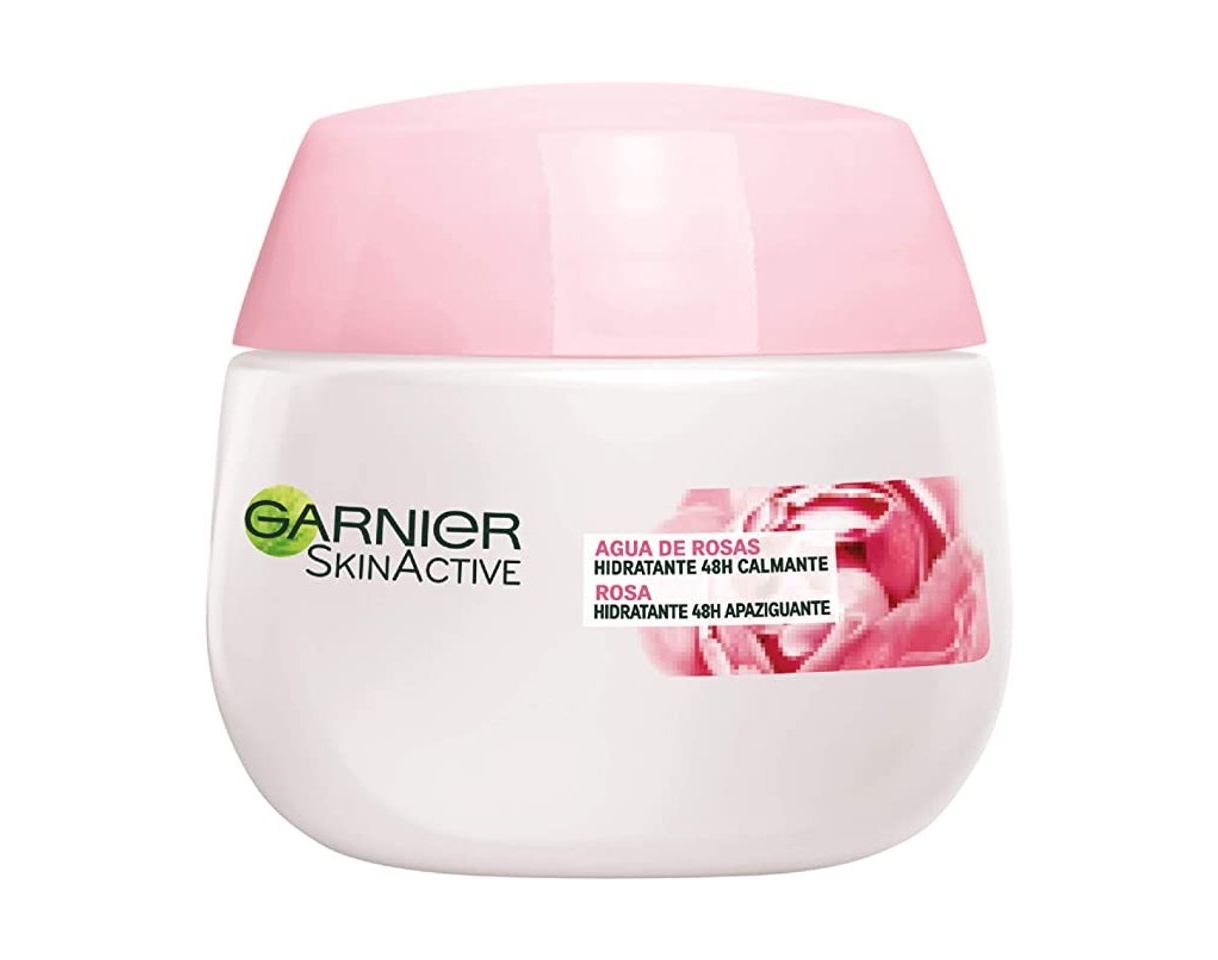 Beauty Garnier Skin Active Crema Calmante con Agua de Rosas, piel sensible