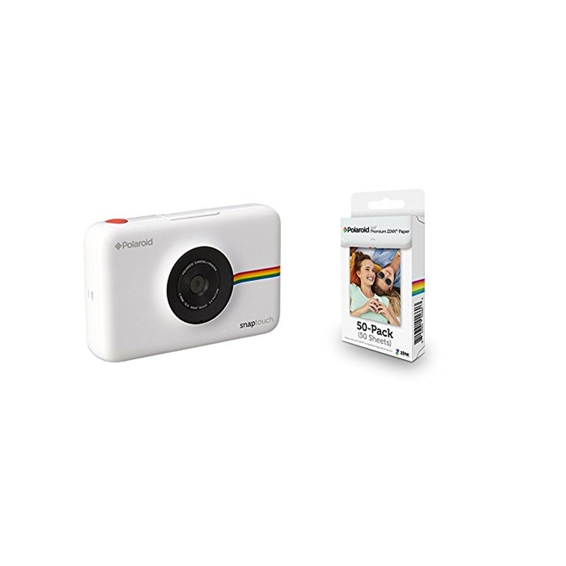 Productos Polaroid Snap Touch cámara digital con impresión instantánea y pantalla LCD (blanco)