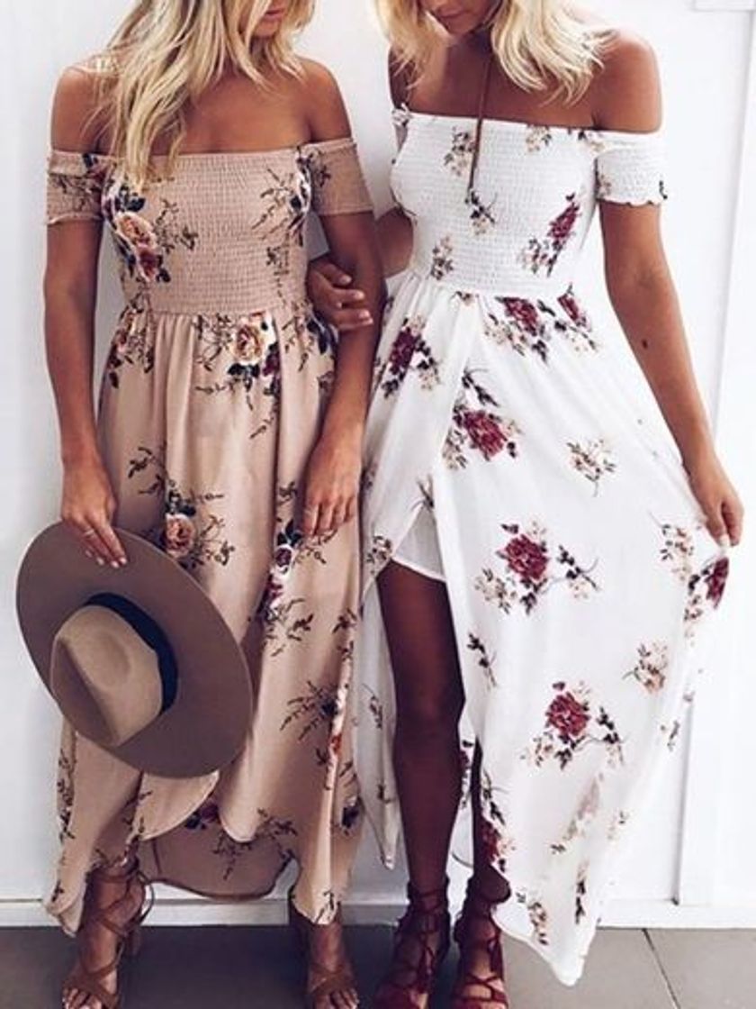 Product Vestidos Mujer Casual Playa Largos Boho Floral Maxi Vestido Bohemio Tirantes Playa