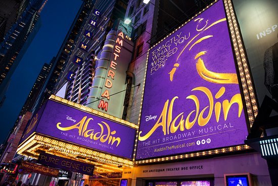 Places Aladdin musical on Broadway