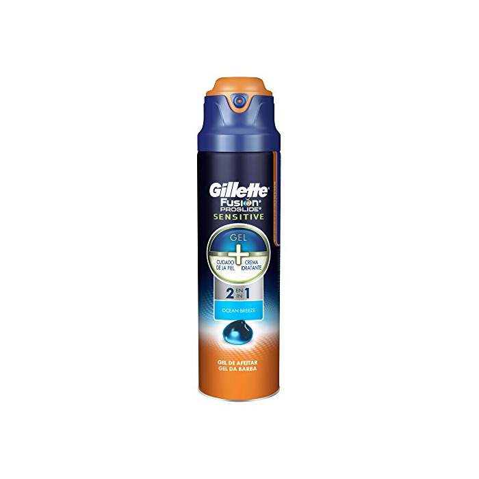 Belleza Gillette Fusion Proglide Sensitive 2 en 1 Ocean Breeze Gel de Afeitado