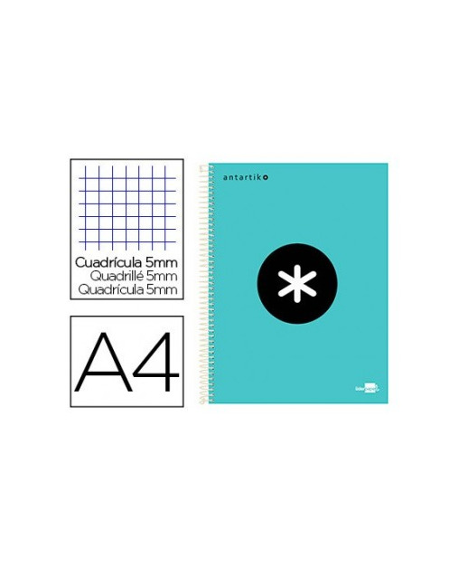 Social Liderpapel Cuaderno Espiral  A4 Micro Antartik Tapa Forrada 120H 100 Gr