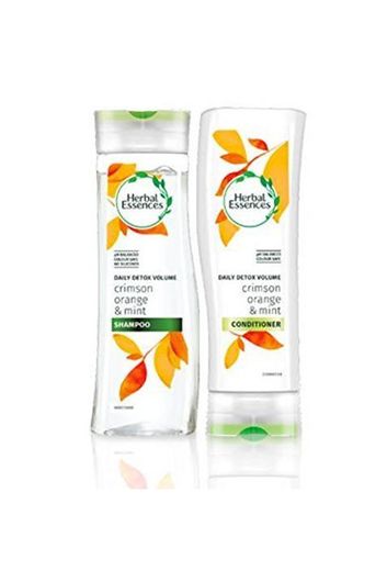 Herbal Essences Diario Desintoxicación Volumen Champú y acondicionador con Crimson NARANJA Y