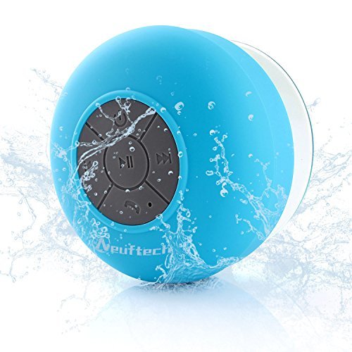 Electrónica Neuftech Altavoz Bluetooth 3.0 Impermeable Sonido estéreo con Ventosa para Ducha Piscina